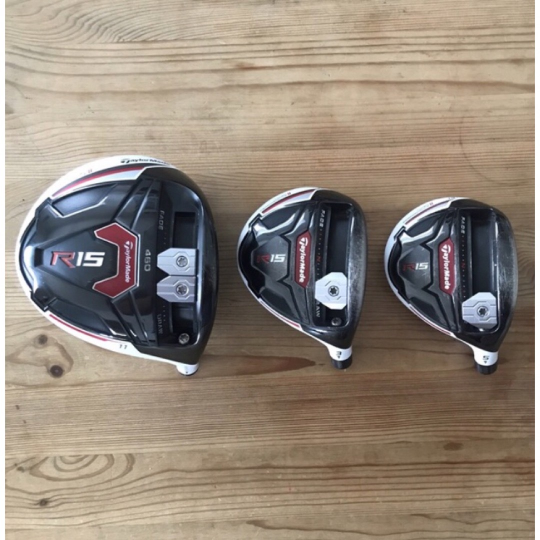 【送料込】TaylorMade R15 ヘッド3点セット（1w 3w 5w）