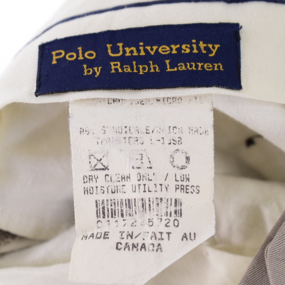 Ralph Lauren(ラルフローレン)の古着 ラルフローレン Ralph Lauren POLO UNIVERSITY ツータック スラックスパンツ カナダ製 メンズw31 /eaa345595 メンズのパンツ(スラックス)の商品写真