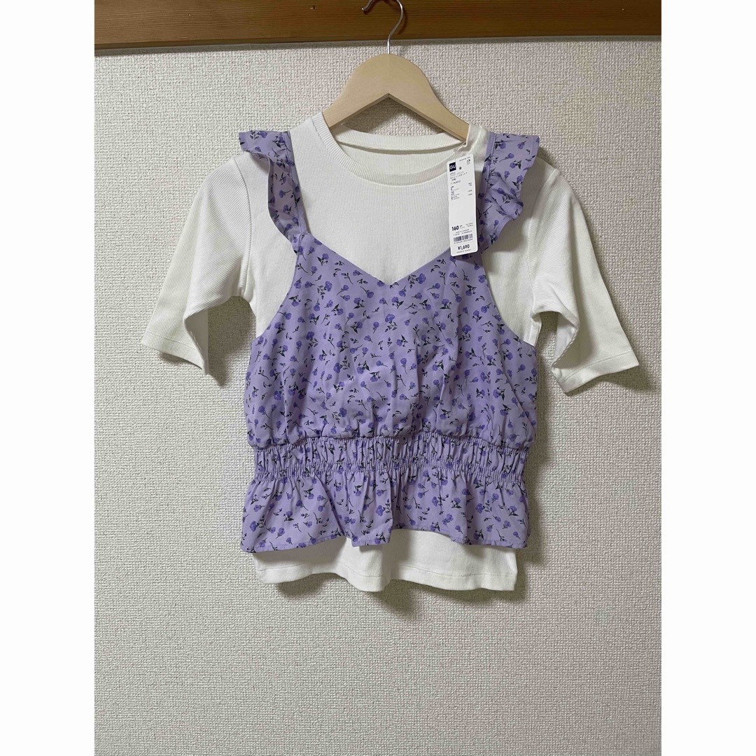 GU(ジーユー)のGU キッズ　キャミソールセット キッズ/ベビー/マタニティのキッズ服女の子用(90cm~)(その他)の商品写真