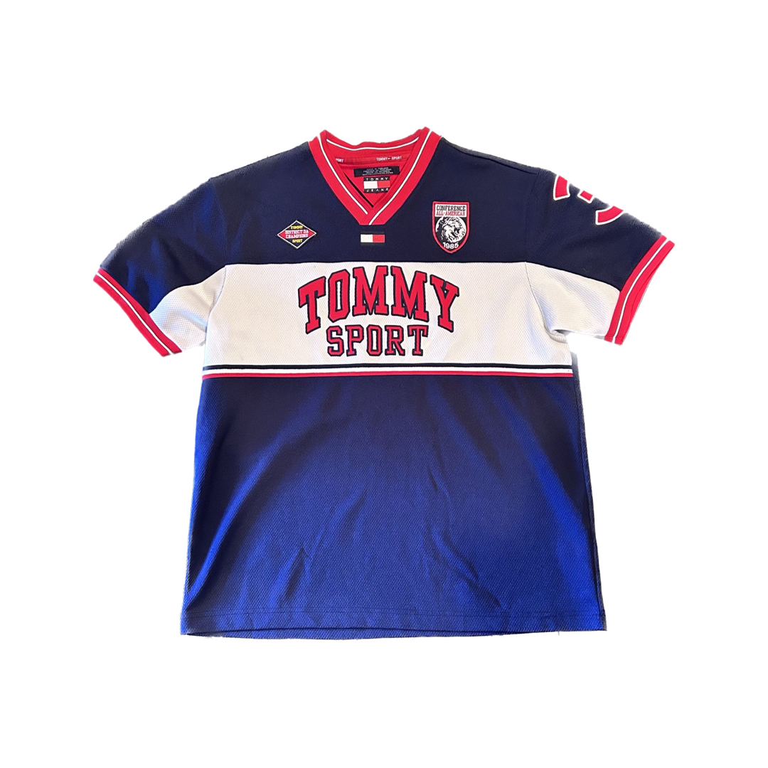 TOMMY HILFIGER(トミーヒルフィガー)のTOMMY HILFIGERトミーヒルフィガーゲームシャツ(L)古着 メンズのトップス(シャツ)の商品写真