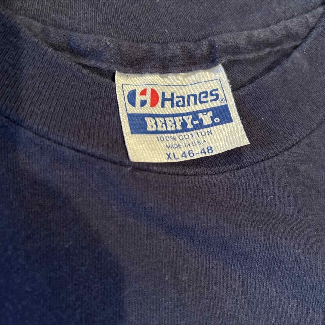 Hanes(ヘインズ)の80'sドルフィンアートTシャツ(XL)USAヴィンテージ古着 メンズのトップス(Tシャツ/カットソー(半袖/袖なし))の商品写真