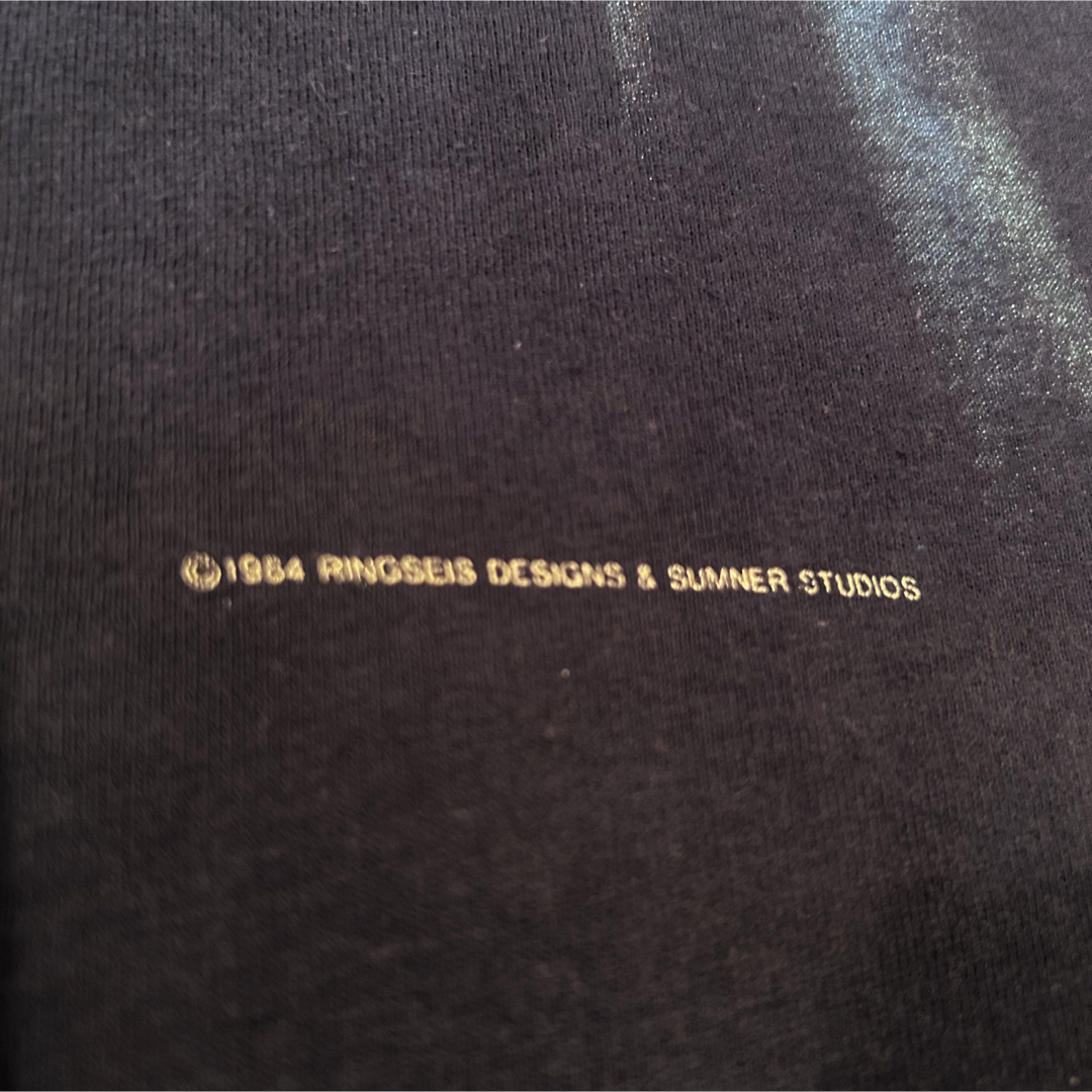 Hanes(ヘインズ)の80'sドルフィンアートTシャツ(XL)USAヴィンテージ古着 メンズのトップス(Tシャツ/カットソー(半袖/袖なし))の商品写真