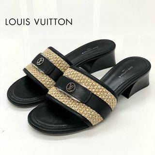 ルイヴィトン(LOUIS VUITTON)の6958 ヴィトン ロックイットライン ラフィア レザー サンダル(サンダル)