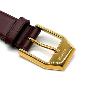 Gucci - 【美品】GUCCI グッチ ベルト レザー スクエアバックル 75/30
