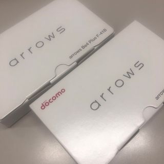 アローズ(arrows)の新品未開封　2台セット　arrows be4 plus f-41b 白ブラック(スマートフォン本体)