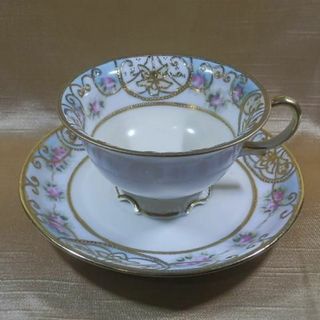 ノリタケ(Noritake)のノリタケ　マルキ　クリームホワイト　金盛　パステル(グラス/カップ)