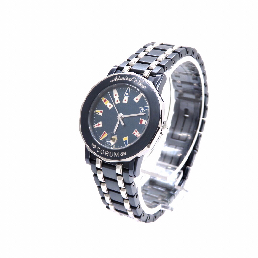 ガンブルー】CORUM 'コルム 時計' アドミラルズカップ ☆極美品☆-