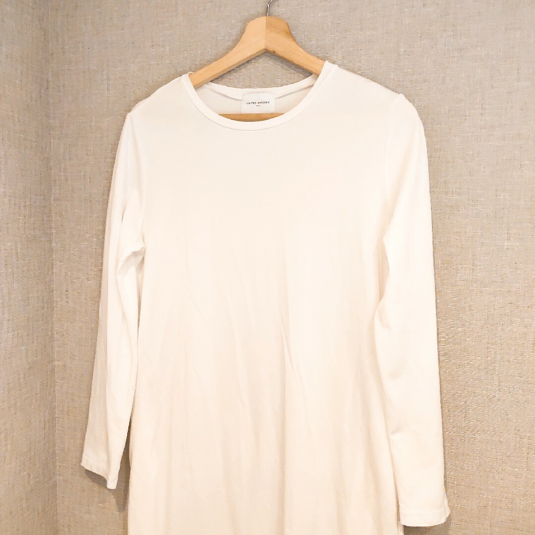 UNITED ARROWS(ユナイテッドアローズ)のユナイテッドアローズ  UWSC C/P スリット Tシャツ ワンピース レディースのワンピース(ロングワンピース/マキシワンピース)の商品写真