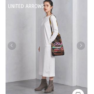 ユナイテッドアローズ(UNITED ARROWS)のユナイテッドアローズ  UWSC C/P スリット Tシャツ ワンピース(ロングワンピース/マキシワンピース)