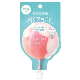 【新品未使用品】ももぷり 桃セラミド フレッシュバブルパック 20ml 3回分(ゴマージュ/ピーリング)