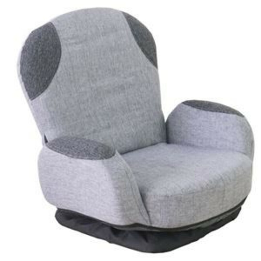 回転座椅子 グレイ GY インテリア/住まい/日用品の椅子/チェア(座椅子)の商品写真