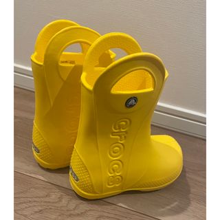 クロックス(crocs)のクロックス　キッズレインブーツ　17.5cm 新品未使用(長靴/レインシューズ)