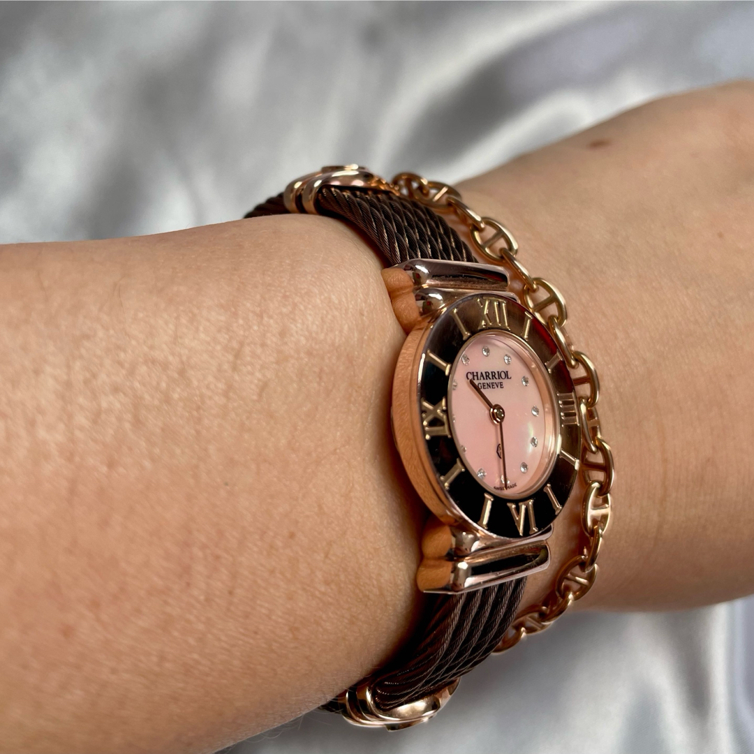 定価￥187000シャリオール　腕時計　ピンクゴールド