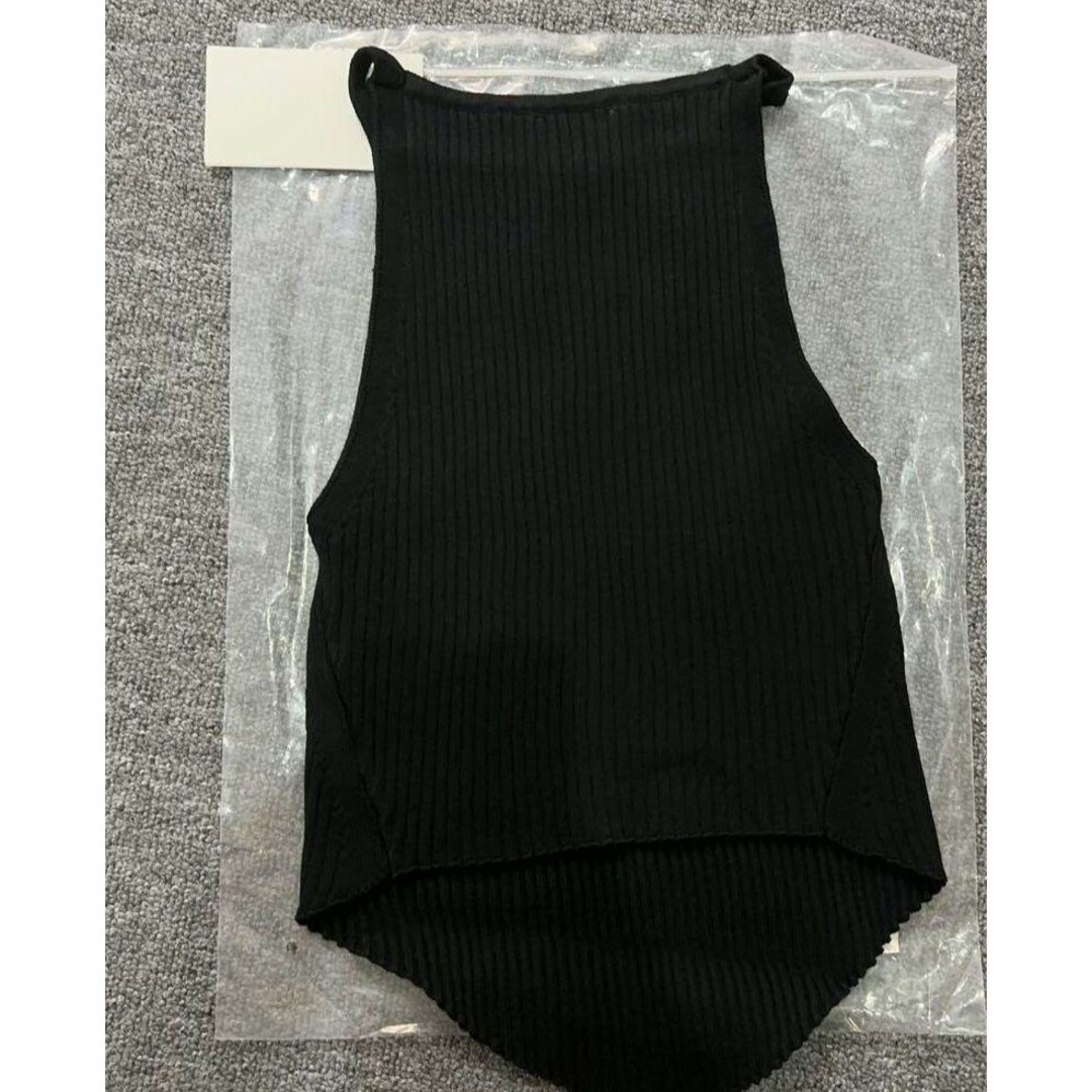 取扱店舗限定アイテム Courreges ロゴリブニット ポイントティ タンク