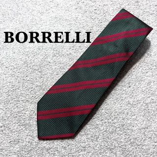 ルイジボレッリ(LUIGI BORRELLI)のBORRELLI ストライプ　ネクタイ　【美品】(ネクタイ)