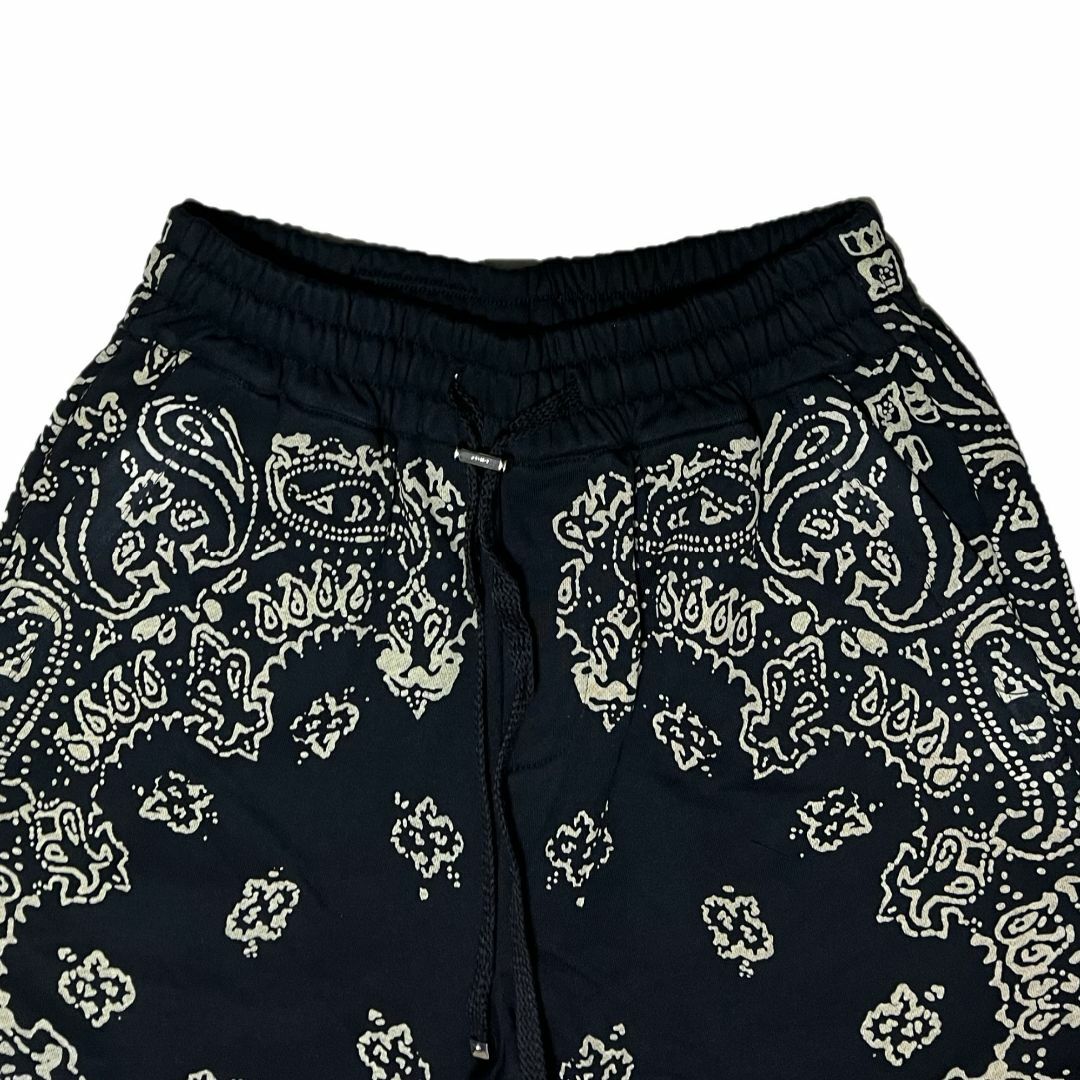 AMIRI アミリ バンダナ柄 ブリーチ ショートパンツ ブラック XL | www
