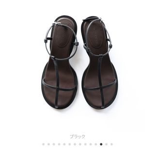 シールームリン(SeaRoomlynn)のsearoomlynn エコレザーWood heelストラップサンダル(サンダル)