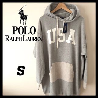 ポロラルフローレン(POLO RALPH LAUREN)のラルフローレン　パーカーワンピース　フード付きワンピース　S フーディ(ロングワンピース/マキシワンピース)