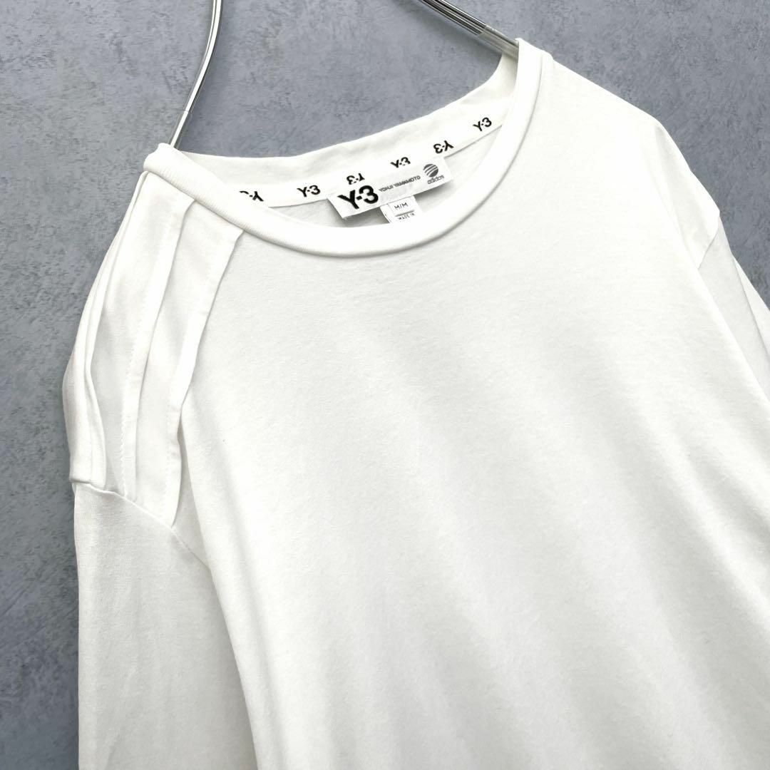 Y-3 ヨウジヤマモト 半袖 Tシャツ 白 刺繍ロゴ入り アップリケ刺繍 Y3