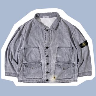 STONE ISLAND - 1986年 80s STONE ISLAND PIGMENT JACKET Lの通販｜ラクマ