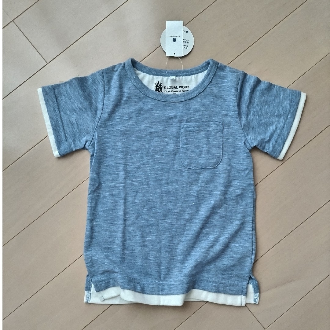 GLOBAL WORK(グローバルワーク)のGLOBAL WORK　Ｔシャツ ２枚 キッズ/ベビー/マタニティのキッズ服女の子用(90cm~)(Tシャツ/カットソー)の商品写真