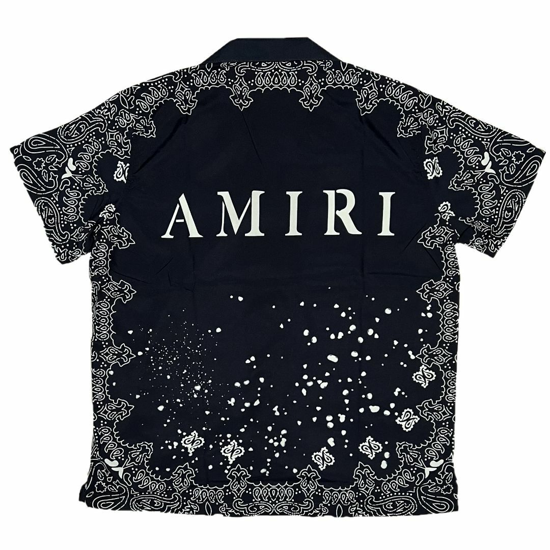 AMIRI アミリ BANDANA バンダナ柄 半袖 シャツ ブラック XL