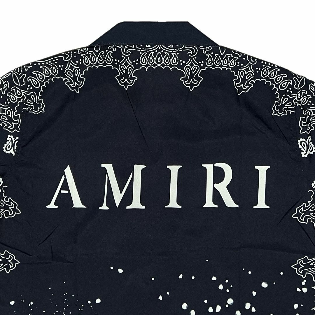 AMIRI アミリ BANDANA バンダナ柄 半袖 シャツ ブラック XL 5