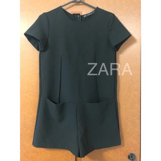 ザラ(ZARA)の美品ZARA ショート　オールインワン　ブラック(オールインワン)