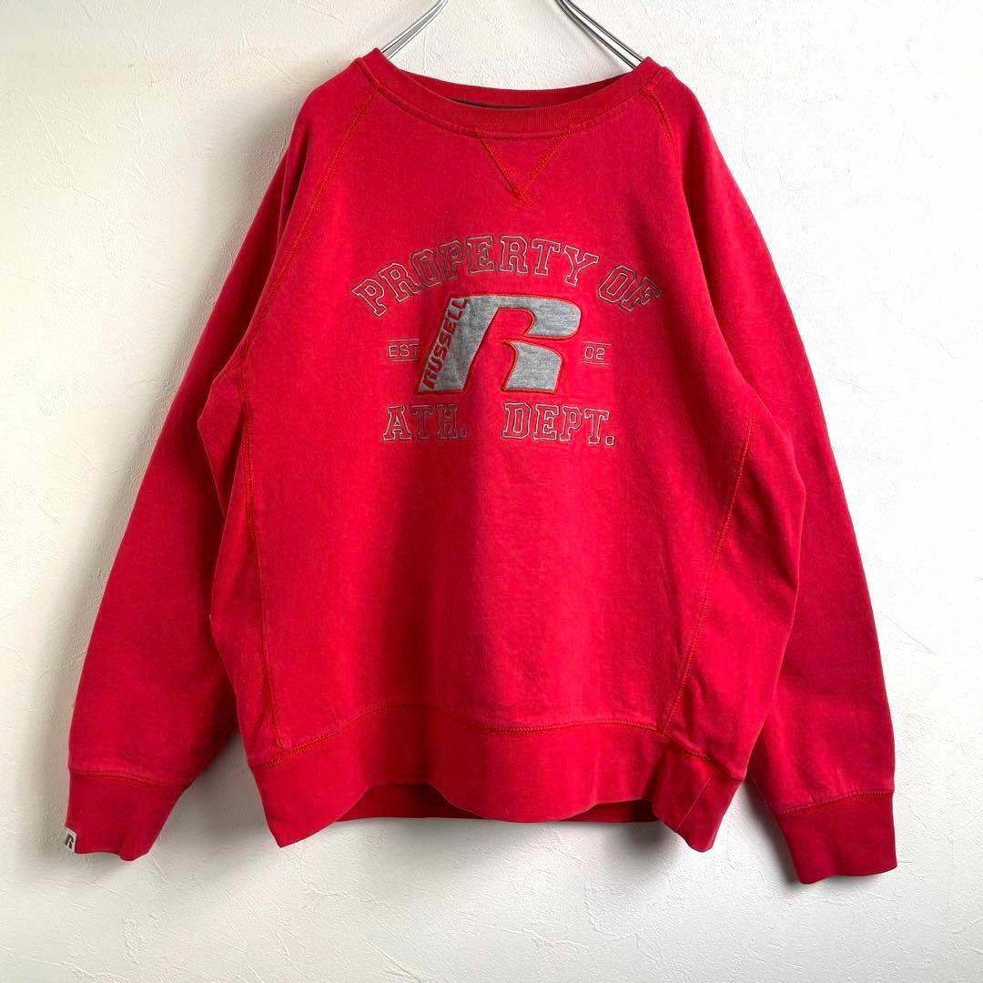 ★美品★ラッセル russell★ブルゾン ナイロンジャケット L★刺繍ロゴ