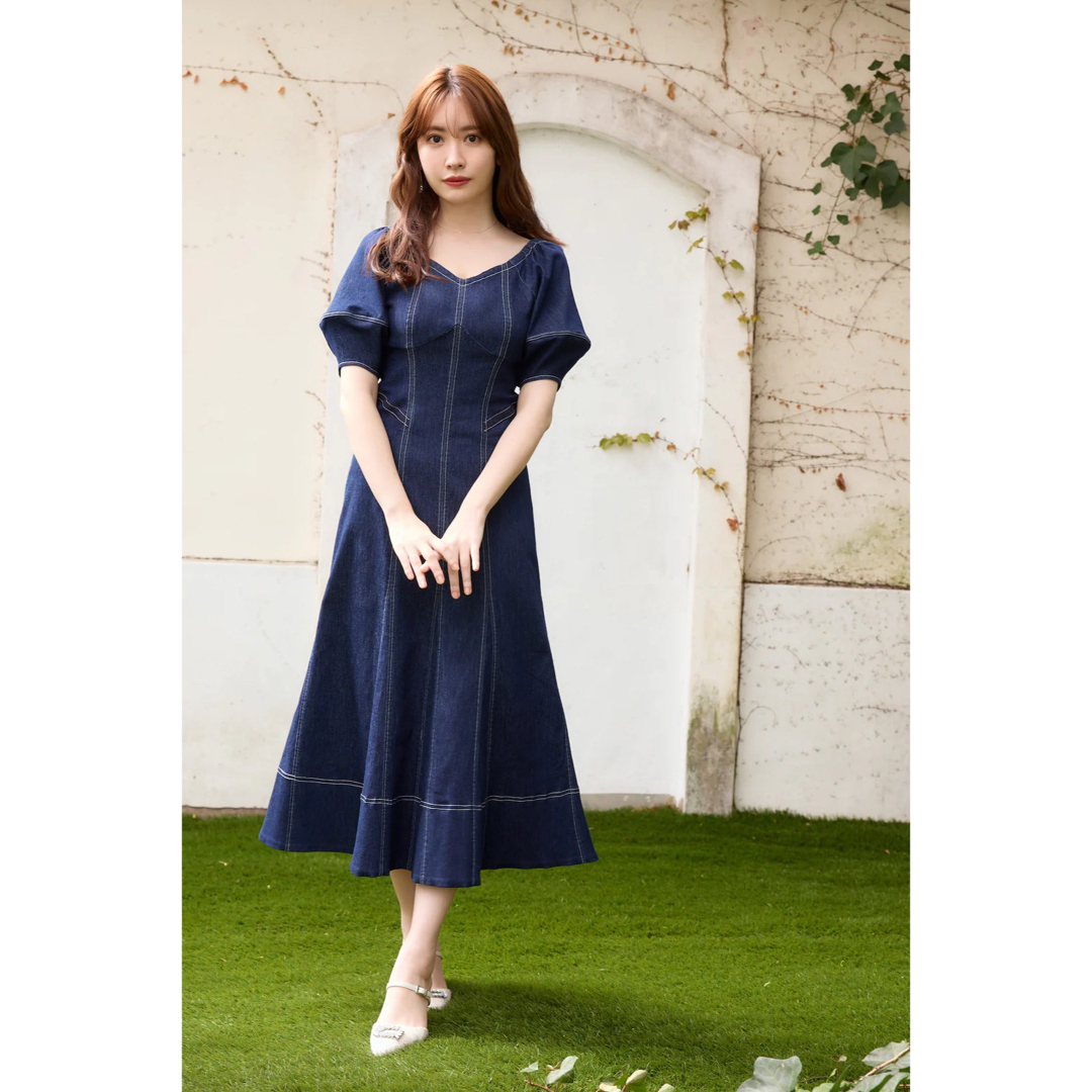 新品 herlipto Imperia Volume Sleeve Dress