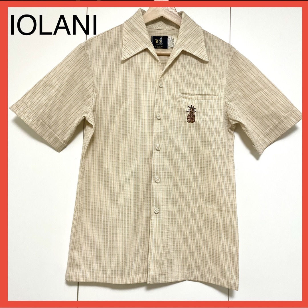 IOLANI(イオラニ)の【IOLANI】イオラニ パイナップル 刺繍  アロハシャツ S メンズのトップス(シャツ)の商品写真