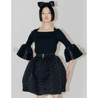 エピヌ(épine)のbibiy.  LISA MINI SKIRT  ブラック(ひざ丈スカート)