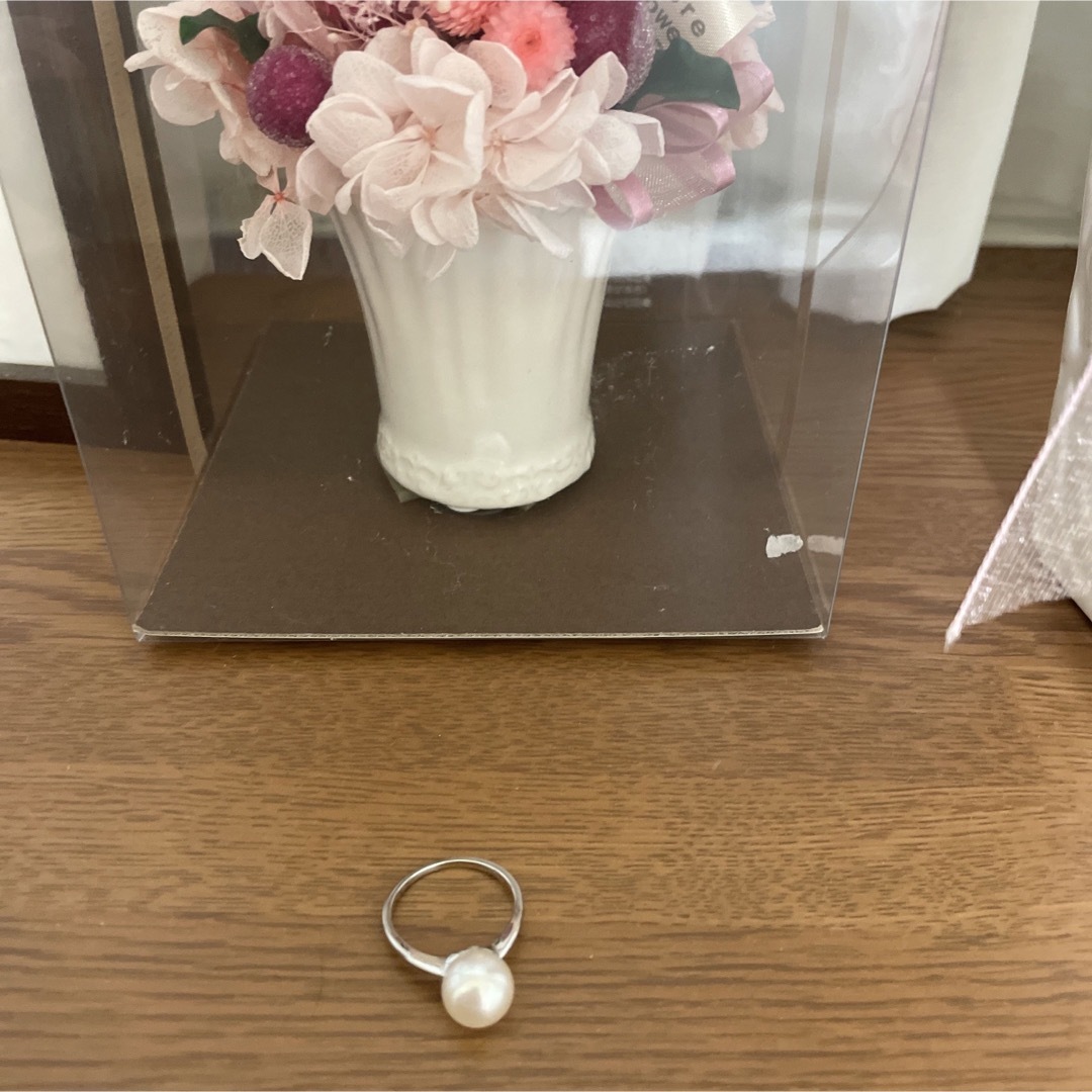 アコヤ真珠　プラチナリング12号 レディースのアクセサリー(リング(指輪))の商品写真