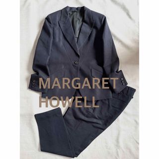 マーガレットハウエル(MARGARET HOWELL)の美品☆MARGARET HOWELL スーツ　セットアップ　ネイビー(スーツ)