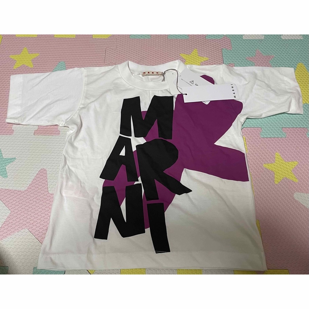 キッズ服女の子用(90cm~)新品未使用 タグ付き！マルニキッズ 8T ロゴTシャツ MARNI