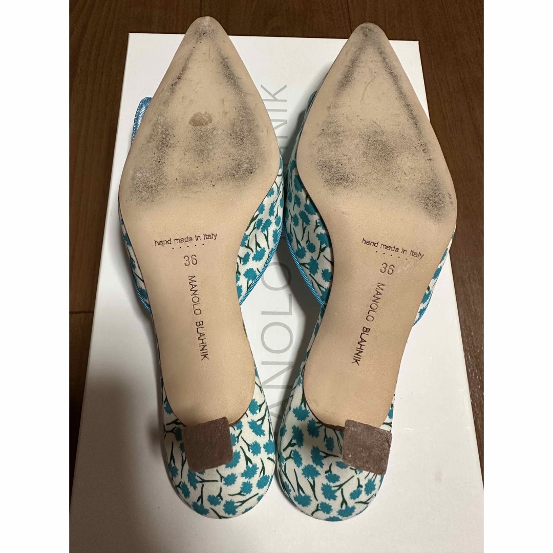 MANOLO BLAHNIK(マノロブラニク)のマノロブラニク　メイセール　ミュール　36 レディースの靴/シューズ(ミュール)の商品写真