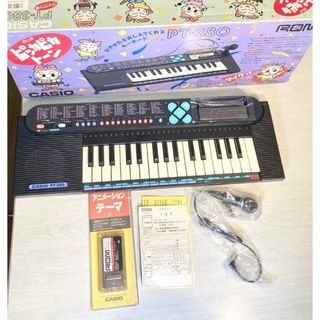 CASIO - 【美品 CASIO 電子キーボード 】 PTー380 別売りROM付の