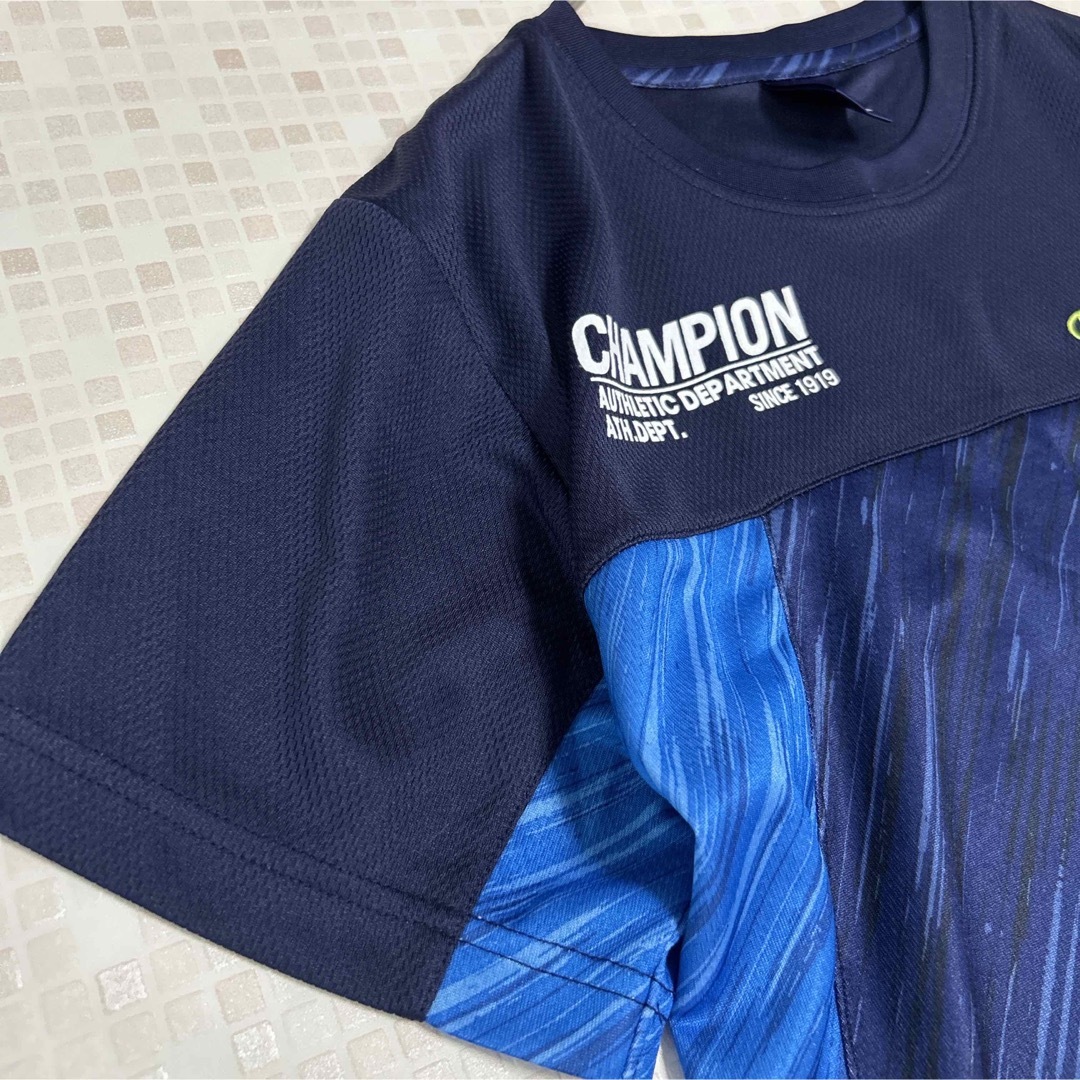 Champion(チャンピオン)のチャンピオン 半袖Tシャツ スポーツウェア  160cm ネイビー ブルー キッズ/ベビー/マタニティのキッズ服男の子用(90cm~)(Tシャツ/カットソー)の商品写真