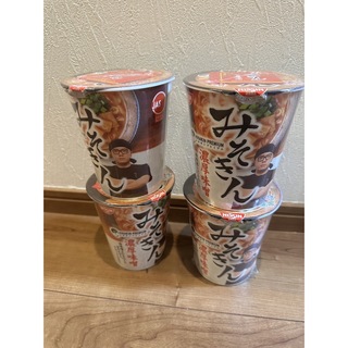 ニッシンショクヒン(日清食品)のみそきん　ラーメン　４カップ(インスタント食品)