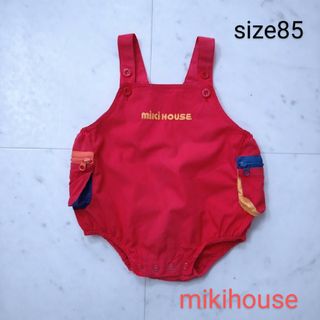 ミキハウス(mikihouse)のミキハウス　☆　ダルマオール　赤　85(ロンパース)