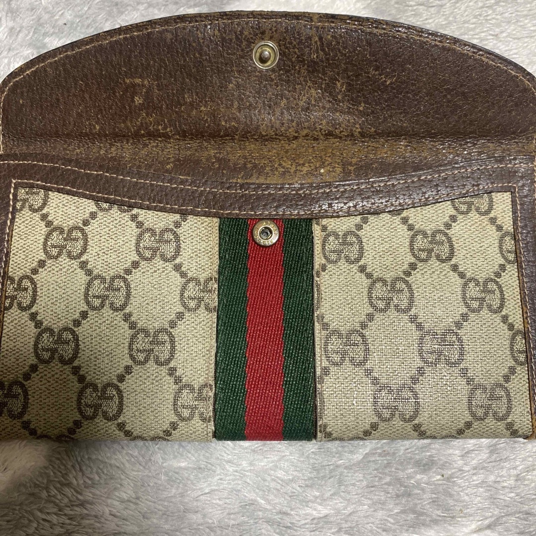 Gucci - オールドグッチ シェリーライン 長財布 ヴィンテージ