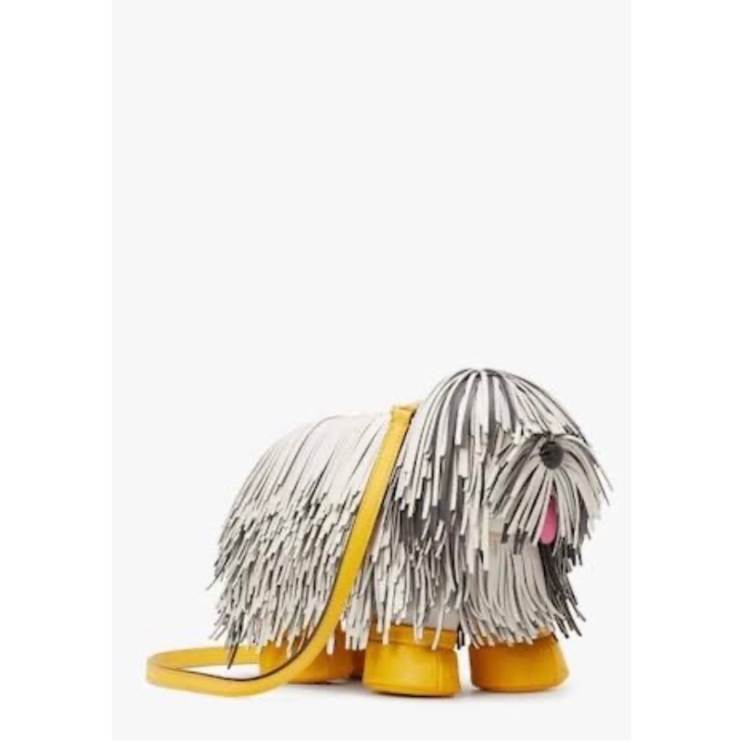 kate spade NEW YORK - シャギーフリンジ3Dドッグクロスボディ