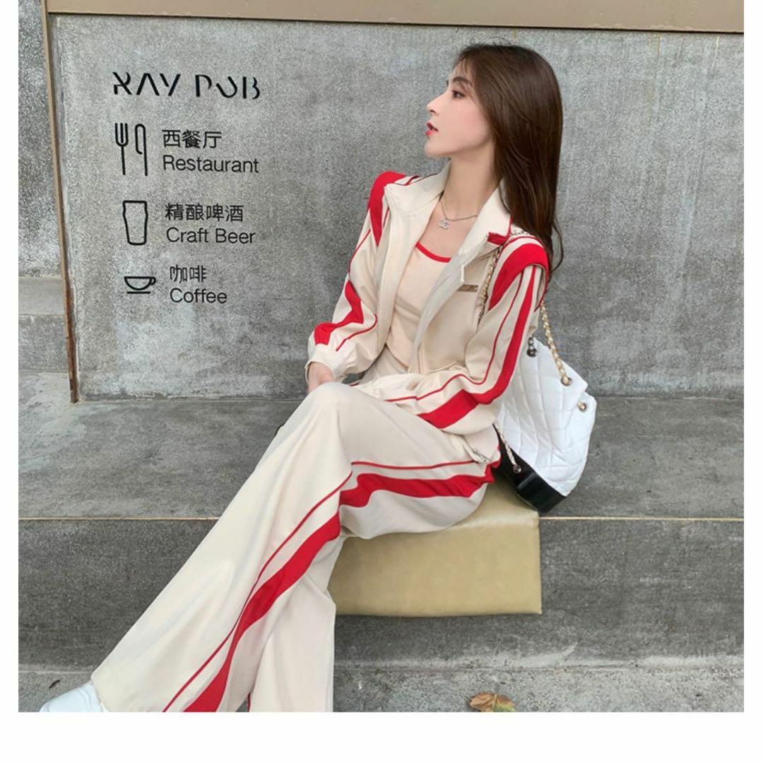 春夏コーデ❤️セットアップ上下 レディース ジャージ スウェット ジャケット 2