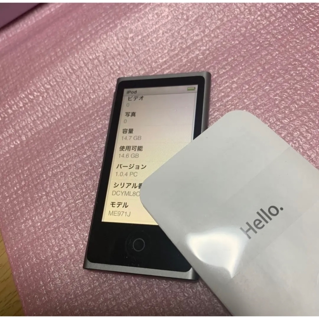 第7世代  iPod nano 16GB  Gray  A1446  動作確認済 3