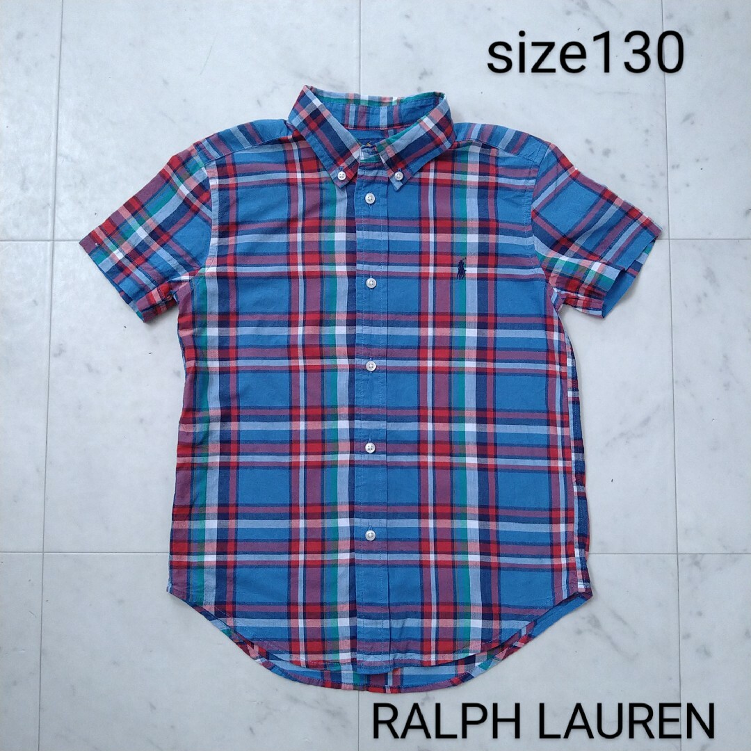 Ralph Lauren(ラルフローレン)のラルフローレン　☆　半袖　シャツ　130 キッズ/ベビー/マタニティのキッズ服男の子用(90cm~)(ブラウス)の商品写真