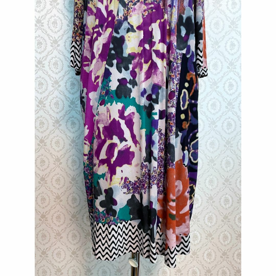 ETRO エトロ パープル柄物ワンピース 紫色 - violinista.mx