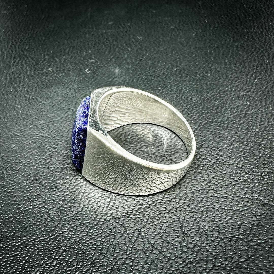 st180 45 V シグネットリング シルバー925　ラピスラズリ 20号 メンズのアクセサリー(リング(指輪))の商品写真