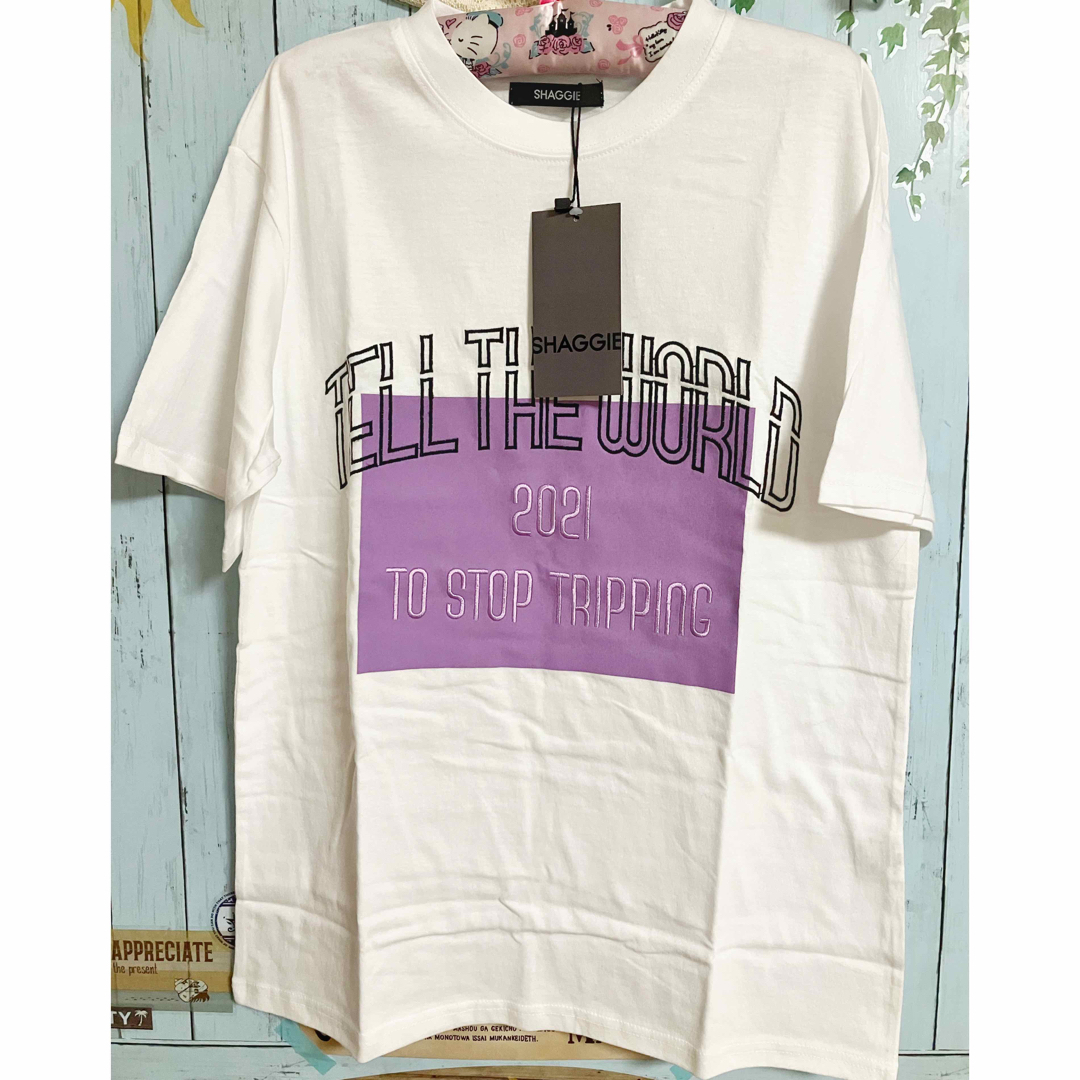 shaggie フロント刺繍BIGTEEシャツ レディースのトップス(Tシャツ(半袖/袖なし))の商品写真