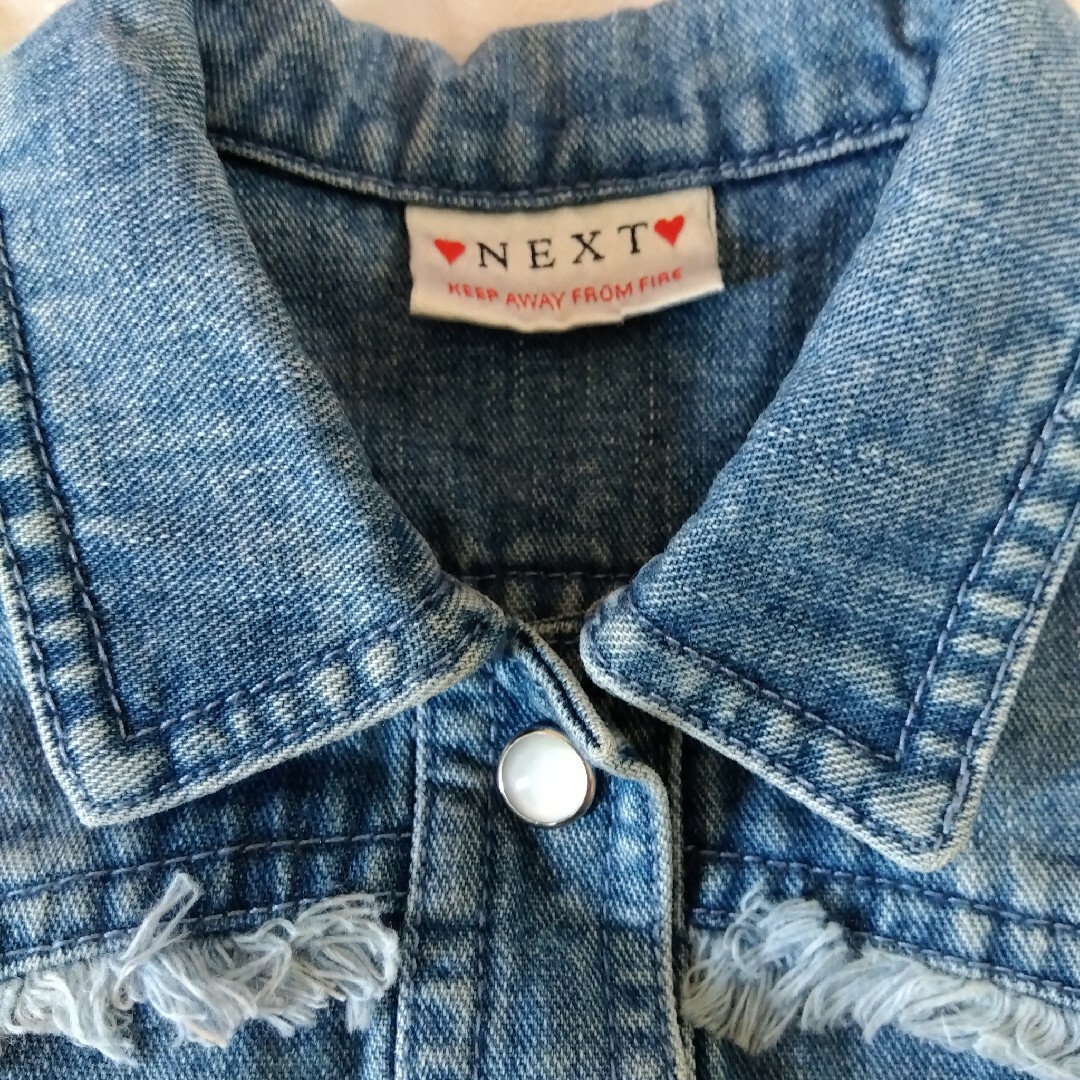 NEXT(ネクスト)のNEXT Gジャン デニムジャケット 90 キッズ/ベビー/マタニティのキッズ服女の子用(90cm~)(ジャケット/上着)の商品写真