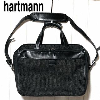 Hartmann ツイード×レザー バッグ/ハートマン 2WAY ボストン